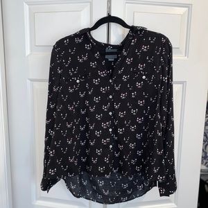Anthropologie Maeve shirt - cat print!